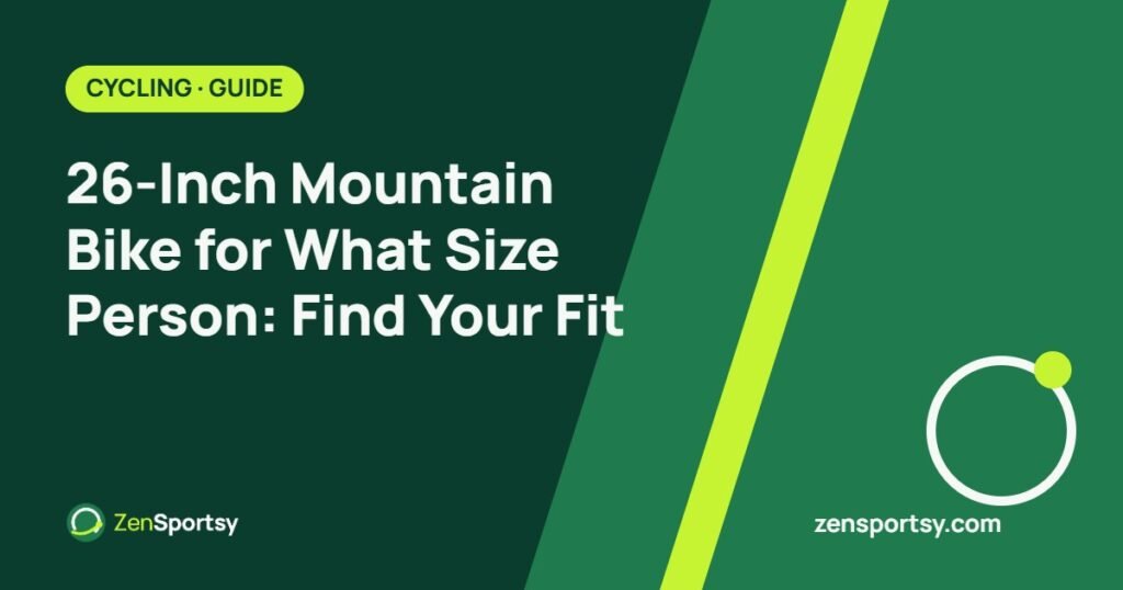 26-Inch Mountain Bike for What Size Person: Find Your Fit – ZenSportsy guide cover