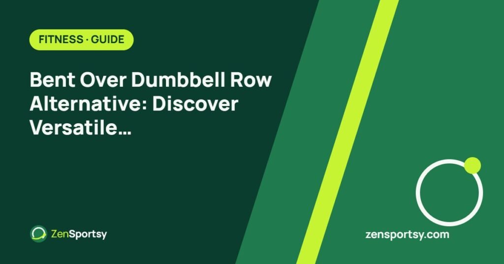 Bent Over Dumbbell Row Alternative: Discover Versatile Adjustable Dumbbells for Home Gym – ZenSportsy guide cover