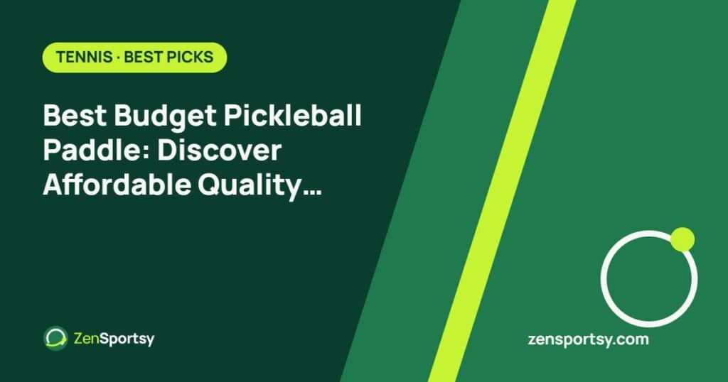 Best Budget Pickleball Paddle: Discover Affordable Quality for Every Player – ZenSportsy guide cover