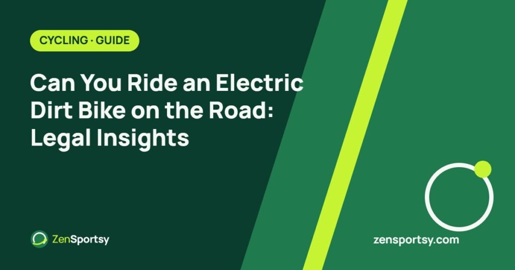 Can You Ride an Electric Dirt Bike on the Road: Legal Insights – ZenSportsy guide cover