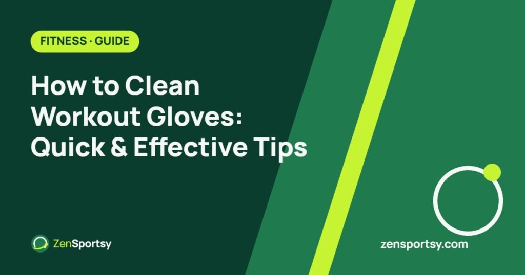 How to Clean Workout Gloves: Quick & Effective Tips – ZenSportsy guide cover