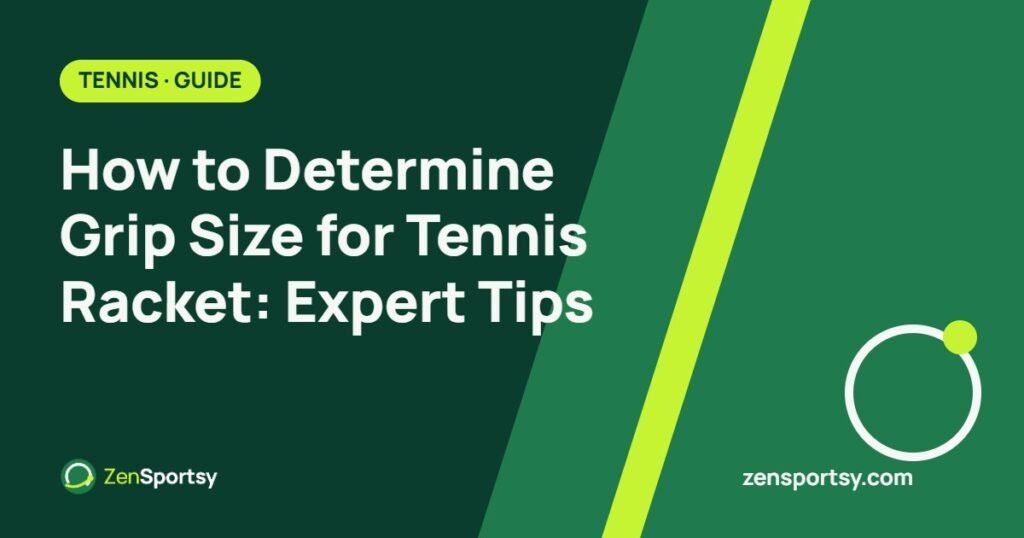 How to Determine Grip Size for Tennis Racket: Expert Tips – ZenSportsy guide cover