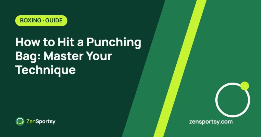 How to Hit a Punching Bag: Master Your Technique – ZenSportsy guide cover