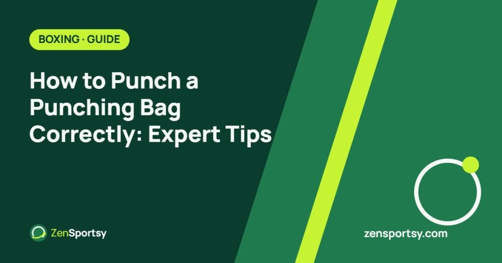 How to Punch a Punching Bag Correctly: Expert Tips – ZenSportsy guide cover