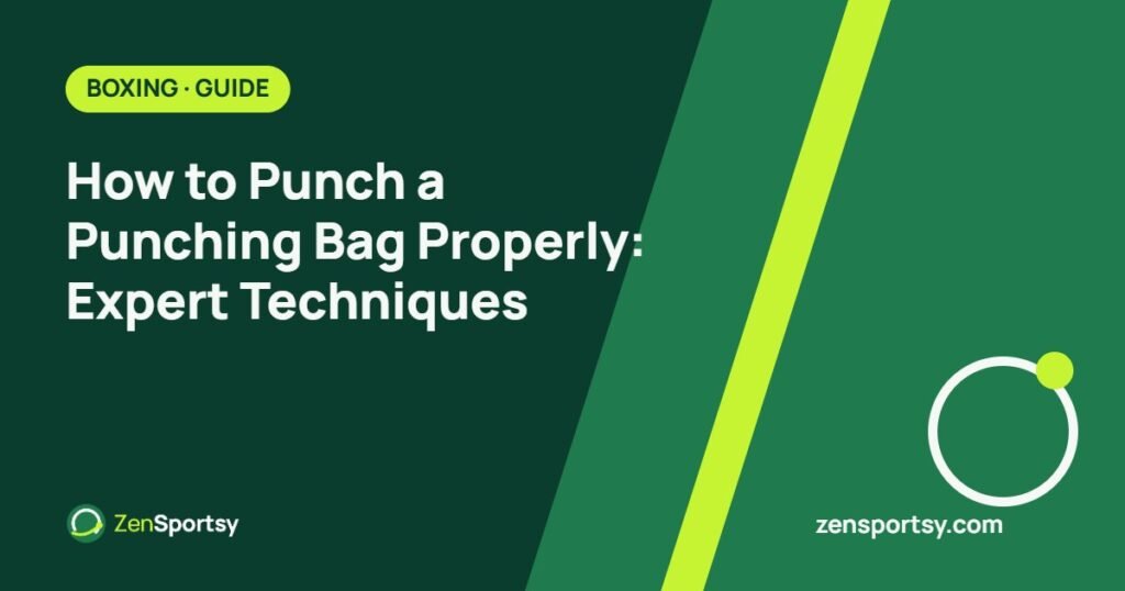 How to Punch a Punching Bag Properly: Expert Techniques – ZenSportsy guide cover