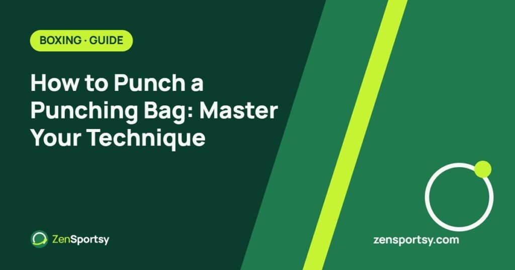 How to Punch a Punching Bag: Master Your Technique – ZenSportsy guide cover