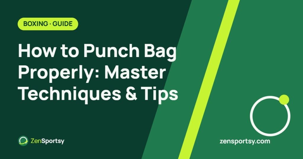 How to Punch Bag Properly: Master Techniques & Tips – ZenSportsy guide cover