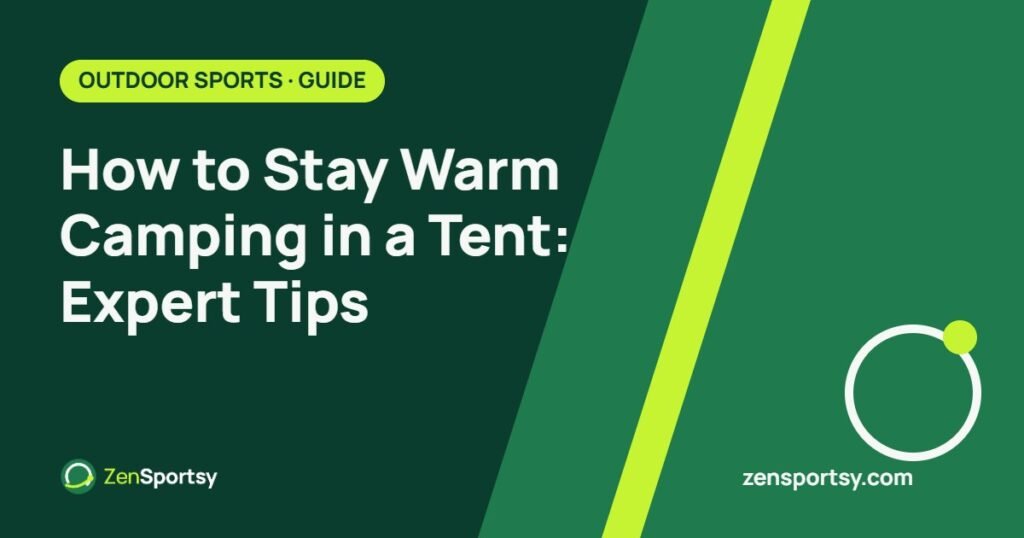 How to Stay Warm Camping in a Tent: Expert Tips – ZenSportsy guide cover
