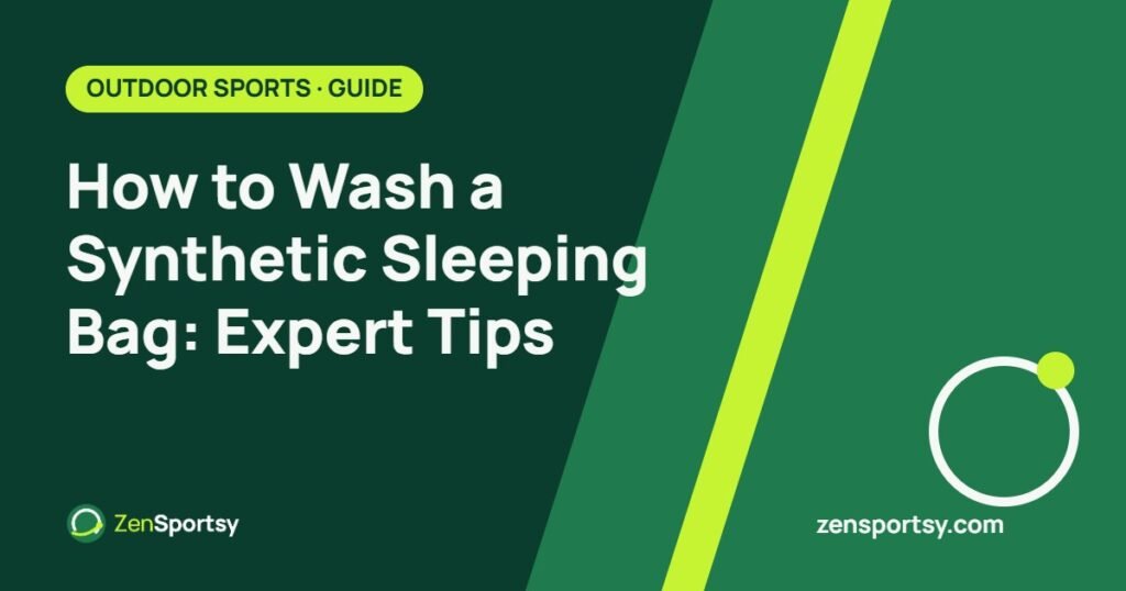 How to Wash a Synthetic Sleeping Bag: Expert Tips – ZenSportsy guide cover