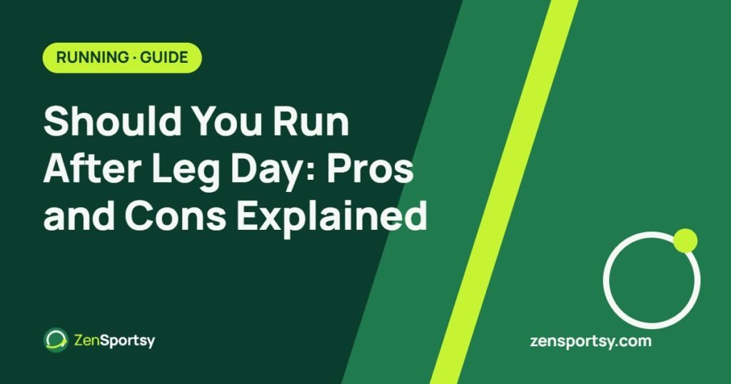 Should You Run After Leg Day: Pros and Cons Explained – ZenSportsy guide cover