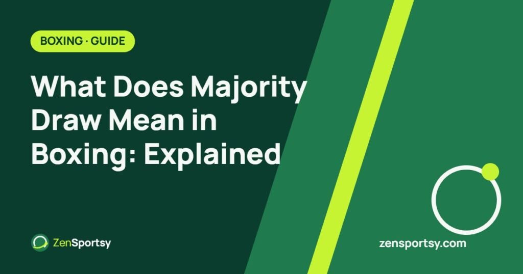 What Does Majority Draw Mean in Boxing: Explained – ZenSportsy guide cover