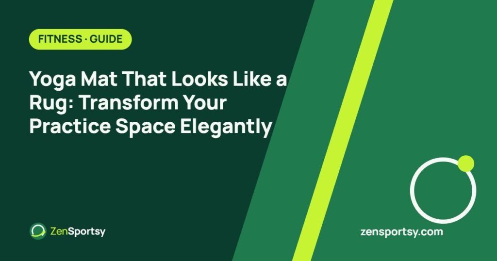 Yoga Mat That Looks Like a Rug: Transform Your Practice Space Elegantly – ZenSportsy guide cover